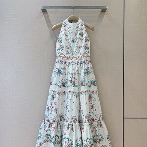 Agua by Agua Bendita Halter Neck Sleeveless Dress